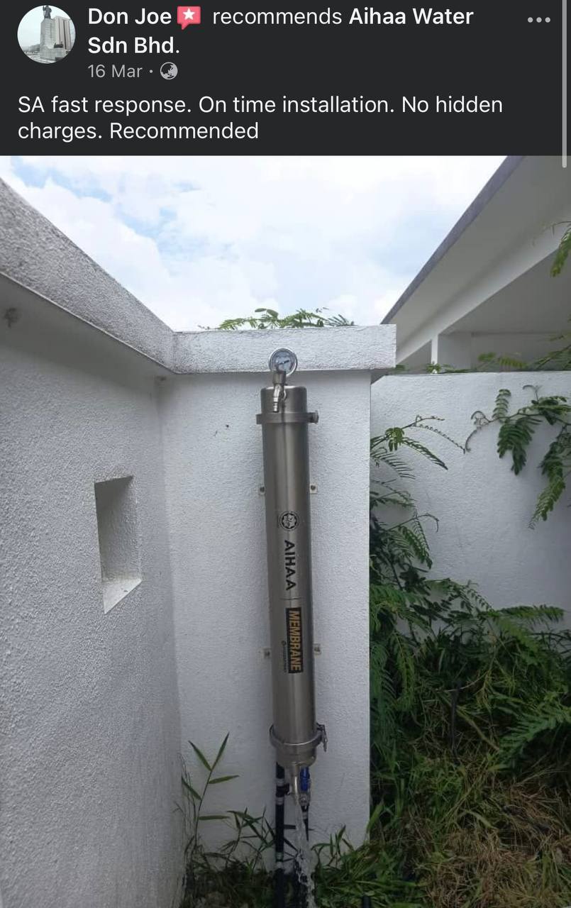 Pemasangan AIHAA luar rumah — pelanggan 13