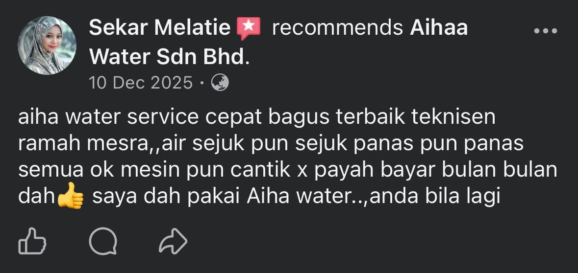 Pemasangan AIHAA luar rumah — pelanggan 15