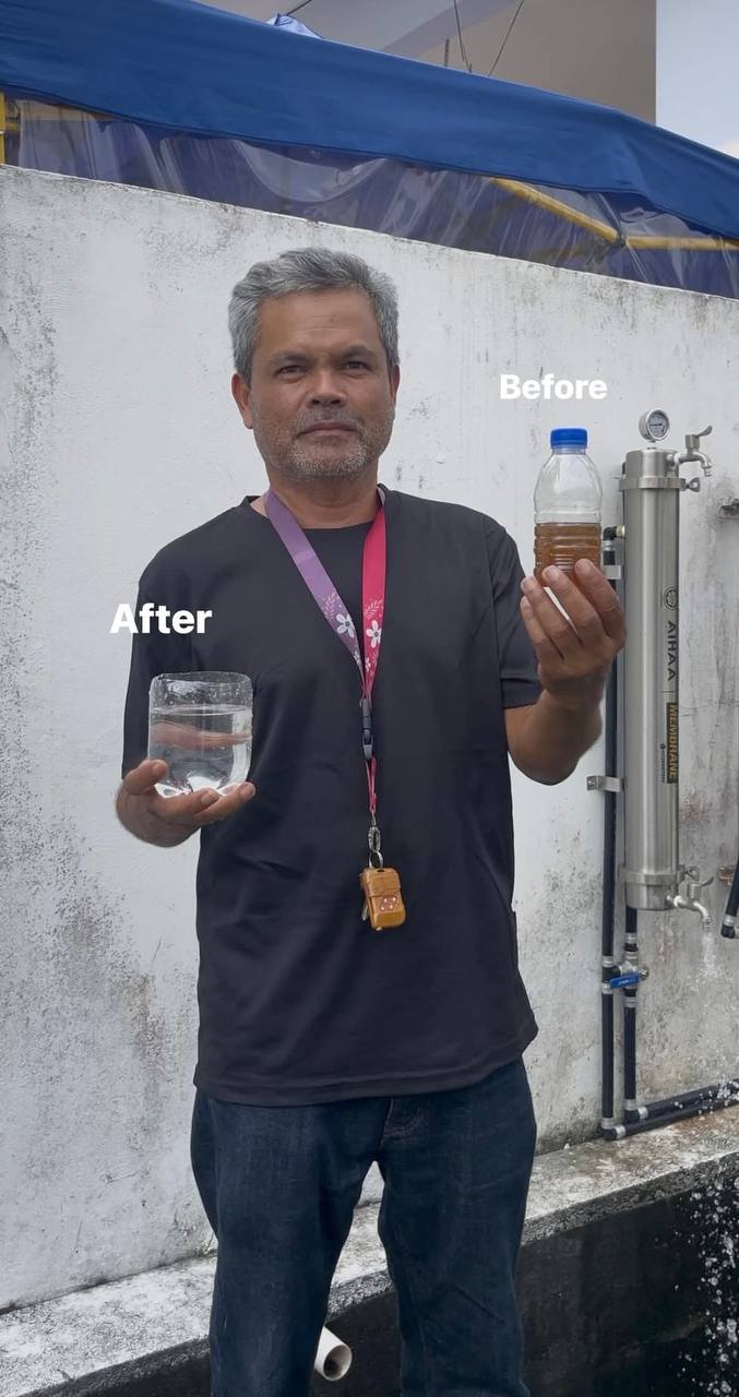 Pemasangan AIHAA luar rumah — pelanggan 3