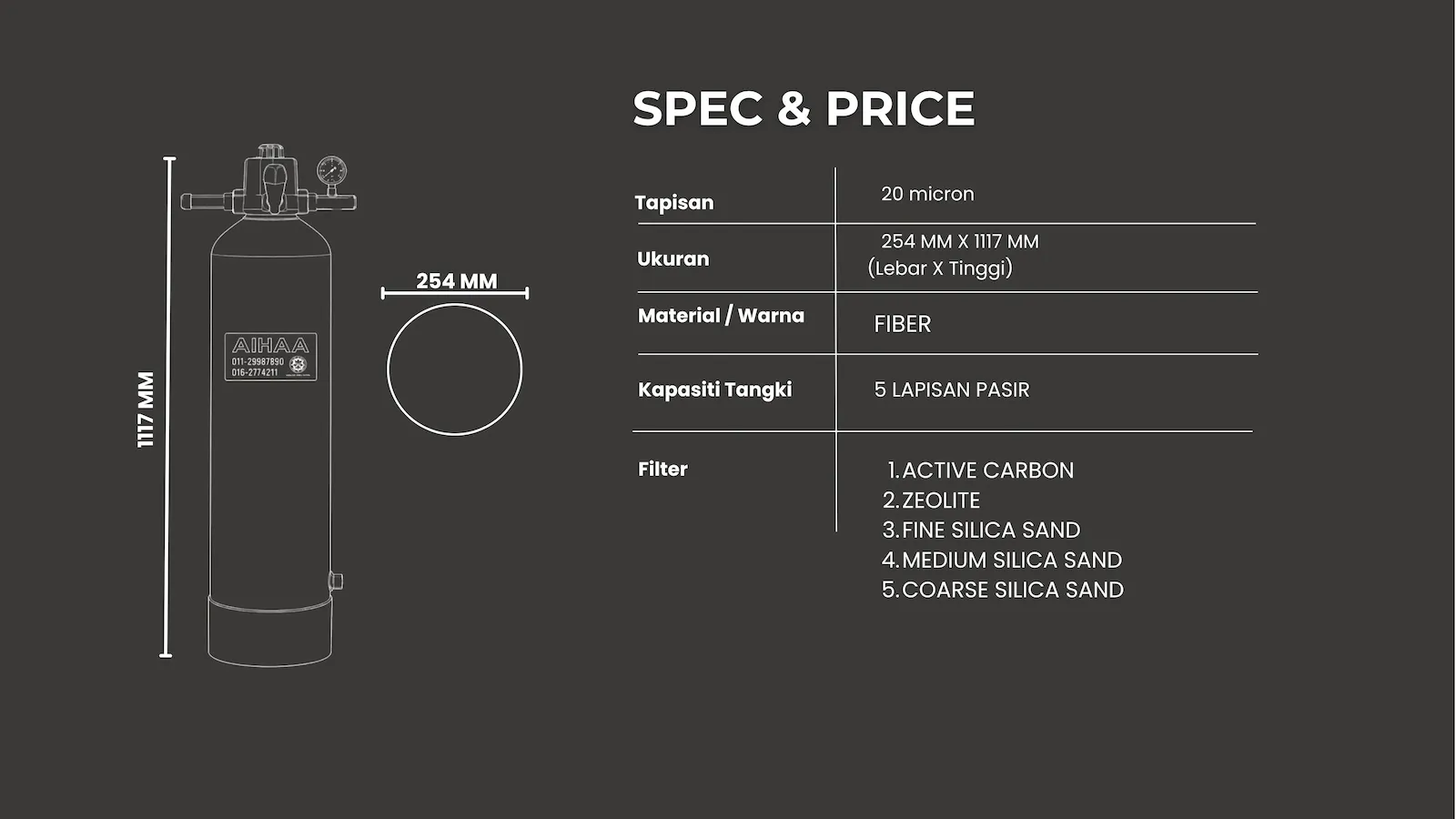 FIBER 10X44 — Spec Price